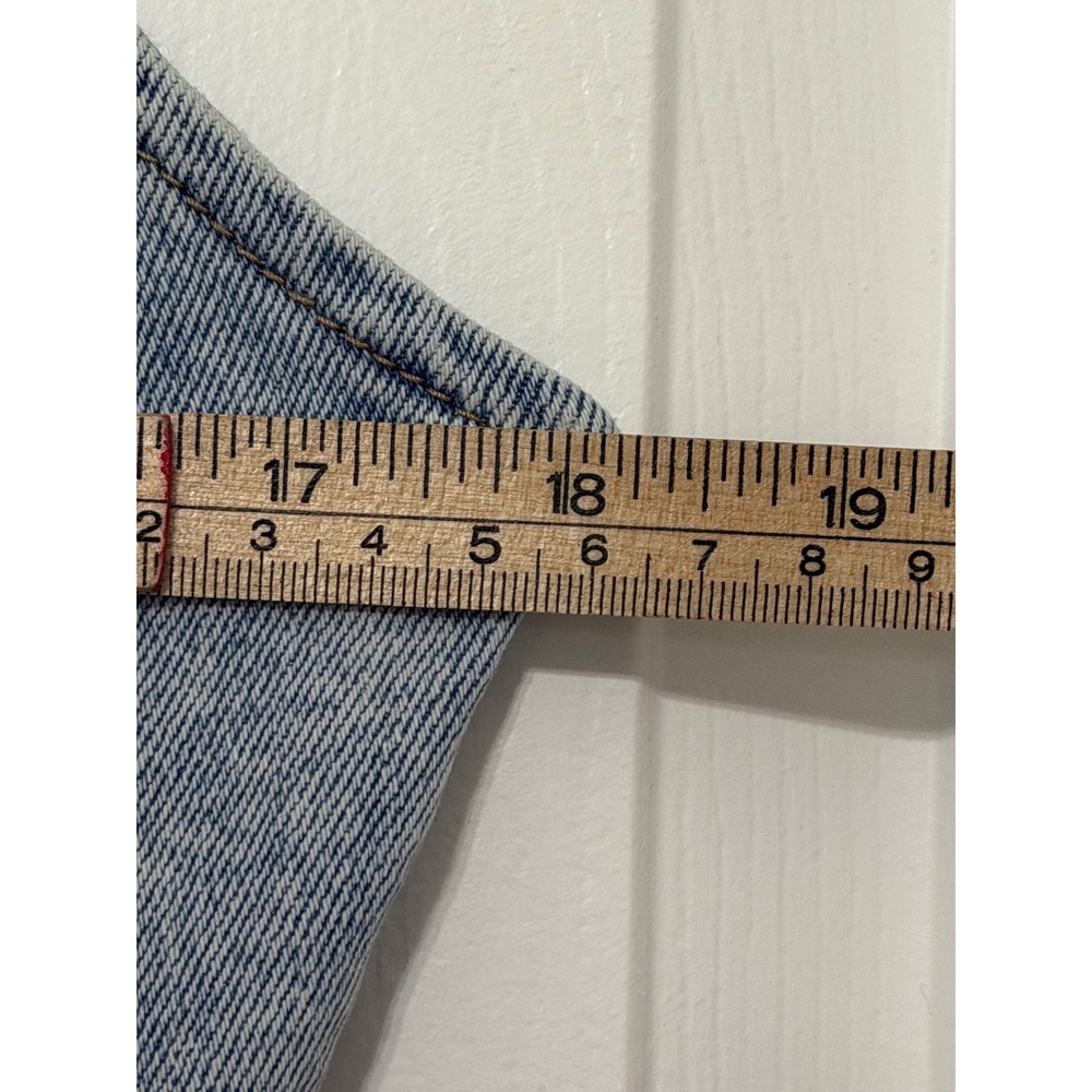 Forever 21+ Light Wash Denim Wide Leg Jumpsuit Corset Bodice 0X Plus Size - Picture 4 of 9